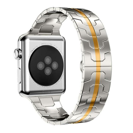 xDfind Butterfly Buckle Stainless Steel Watch Band, For Apple Watch 42 / 44 / 45 / 46 / 49mm, For Apple Watch 38 / 40 / 41 / S10 42mm - DealBuddy