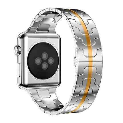 xDfind Butterfly Buckle Stainless Steel Watch Band, For Apple Watch 42 / 44 / 45 / 46 / 49mm, For Apple Watch 38 / 40 / 41 / S10 42mm - DealBuddy