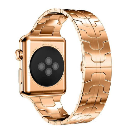 xDfind Butterfly Buckle Stainless Steel Watch Band, For Apple Watch 42 / 44 / 45 / 46 / 49mm, For Apple Watch 38 / 40 / 41 / S10 42mm - DealBuddy