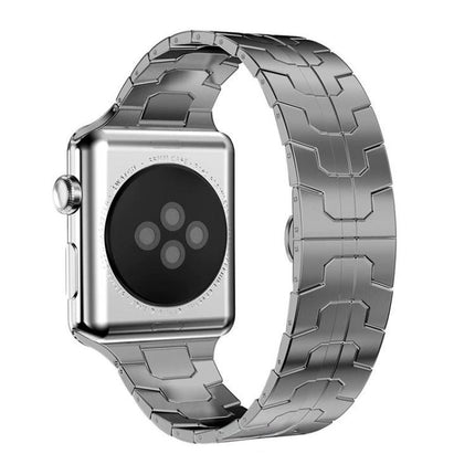 xDfind Butterfly Buckle Stainless Steel Watch Band, For Apple Watch 42 / 44 / 45 / 46 / 49mm, For Apple Watch 38 / 40 / 41 / S10 42mm - DealBuddy