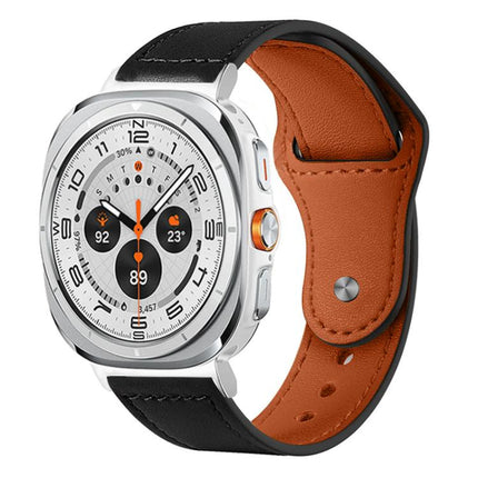 xDfind Rivet Buckle Genuine Leather Watch Band, For Samsung Galaxy Watch Ultra / Ultra 2025, For Samsung Galaxy Watch8 / 8 Classic - DealBuddy