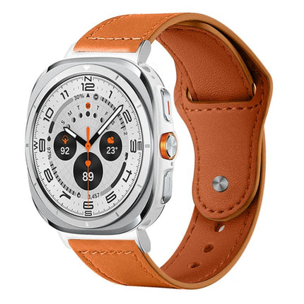 xDfind Rivet Buckle Genuine Leather Watch Band, For Samsung Galaxy Watch Ultra / Ultra 2025, For Samsung Galaxy Watch8 / 8 Classic - DealBuddy