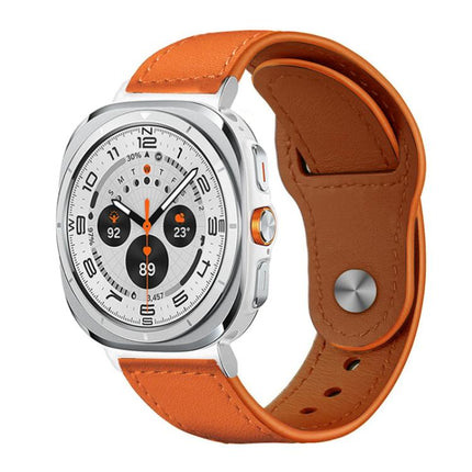 xDfind Rivet Buckle Genuine Leather Watch Band, For Samsung Galaxy Watch Ultra / Ultra 2025, For Samsung Galaxy Watch8 / 8 Classic - DealBuddy
