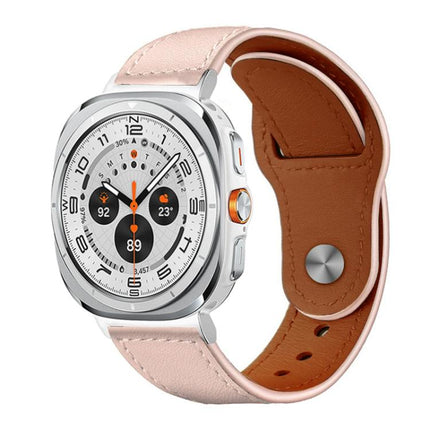 xDfind Rivet Buckle Genuine Leather Watch Band, For Samsung Galaxy Watch Ultra / Ultra 2025, For Samsung Galaxy Watch8 / 8 Classic - DealBuddy