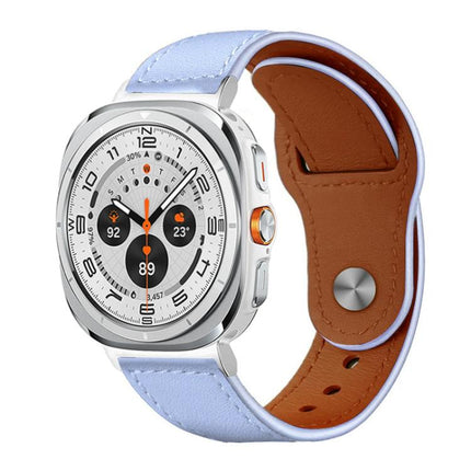 xDfind Rivet Buckle Genuine Leather Watch Band, For Samsung Galaxy Watch Ultra / Ultra 2025, For Samsung Galaxy Watch8 / 8 Classic - DealBuddy