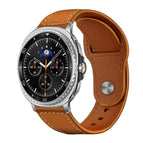 For Samsung Galaxy Watch8 / 8 Classic / Brown White Thread