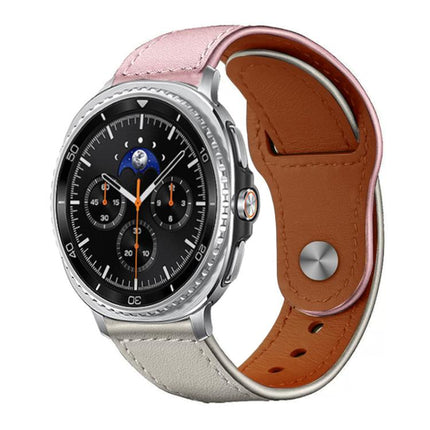 xDfind Rivet Buckle Genuine Leather Watch Band, For Samsung Galaxy Watch Ultra / Ultra 2025, For Samsung Galaxy Watch8 / 8 Classic - DealBuddy