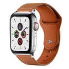 xDfind Rivet Buckle Genuine Leather Watch Band, For Apple Watch 42 / 44 / 45 / 46 / 49mm, For Apple Watch 38 / 40 / 41 / S10 42mm - DealBuddy