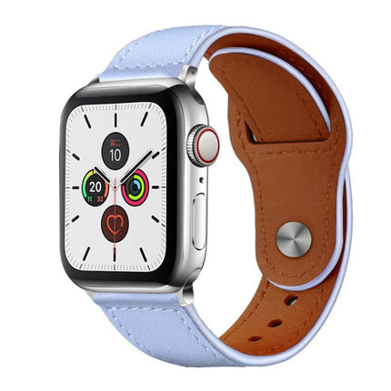 xDfind Rivet Buckle Genuine Leather Watch Band, For Apple Watch 42 / 44 / 45 / 46 / 49mm, For Apple Watch 38 / 40 / 41 / S10 42mm - DealBuddy