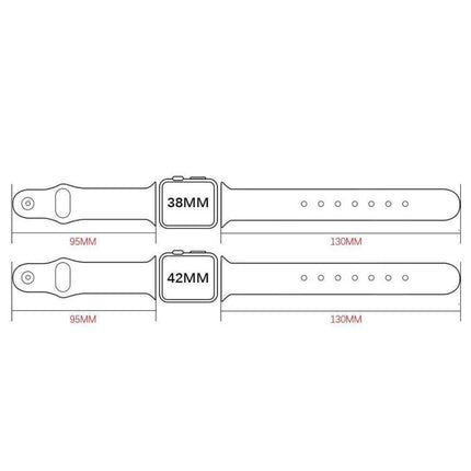 xDfind Rivet Buckle Genuine Leather Watch Band