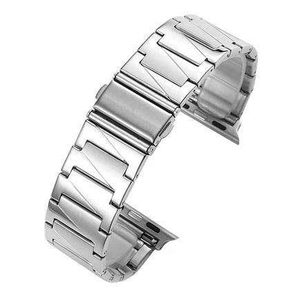 xDfind Stepped Stainless Steel Watch Band, For Apple Watch 42 / 44 / 45 / 46 / 49mm, For Apple Watch 38 / 40 / 41 / S10 42mm - DealBuddy