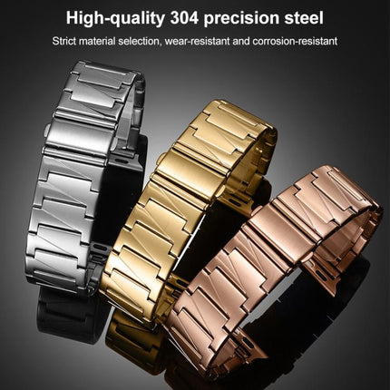 xDfind Stepped Stainless Steel Watch Band, For Apple Watch 42 / 44 / 45 / 46 / 49mm, For Apple Watch 38 / 40 / 41 / S10 42mm - DealBuddy
