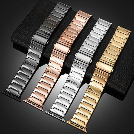 xDfind Stepped Stainless Steel Watch Band, For Apple Watch 42 / 44 / 45 / 46 / 49mm, For Apple Watch 38 / 40 / 41 / S10 42mm - DealBuddy