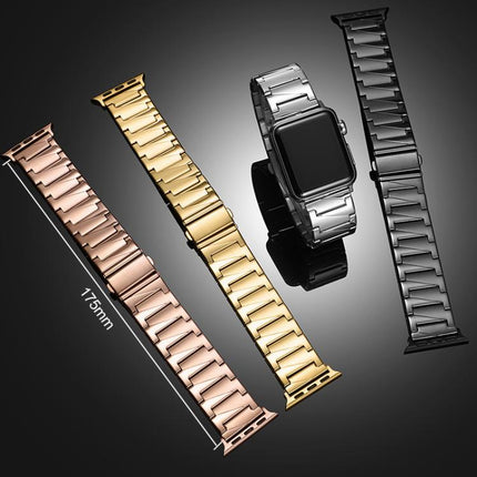xDfind Stepped Stainless Steel Watch Band, For Apple Watch 42 / 44 / 45 / 46 / 49mm, For Apple Watch 38 / 40 / 41 / S10 42mm - DealBuddy