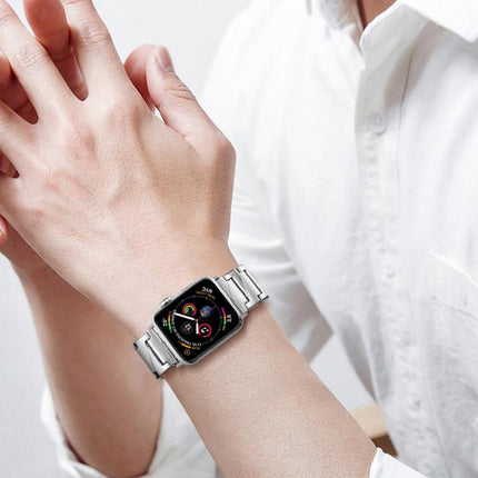 xDfind Stepped Stainless Steel Watch Band, For Apple Watch 42 / 44 / 45 / 46 / 49mm, For Apple Watch 38 / 40 / 41 / S10 42mm - DealBuddy