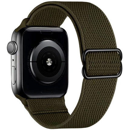 xDfind Adjustable Slide Buckle Elastic Nylon Watch Band, For Apple Watch 42 / 44 / 45 / 46 / 49mm, For Apple Watch 38 / 40 / 41 / S10 42mm - DealBuddy
