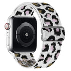 For Apple Watch 38 / 40 / 41 / S10 42mm / Purple White Leopard