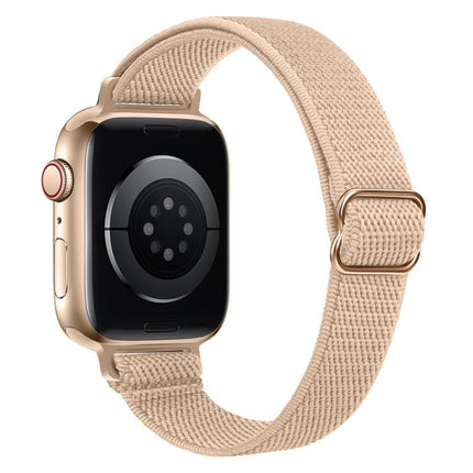 xDfind Ladder Buckle Small Waist Elastic Nylon Watch Band, For Apple Watch 42 / 44 / 45 / 46 / 49mm, For Apple Watch 38 / 40 / 41 / S10 42mm - DealBuddy
