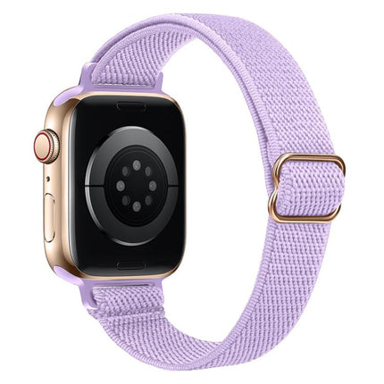 xDfind Ladder Buckle Small Waist Elastic Nylon Watch Band, For Apple Watch 42 / 44 / 45 / 46 / 49mm, For Apple Watch 38 / 40 / 41 / S10 42mm - DealBuddy