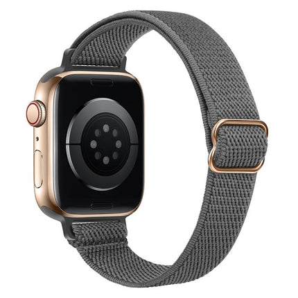xDfind Ladder Buckle Small Waist Elastic Nylon Watch Band, For Apple Watch 42 / 44 / 45 / 46 / 49mm, For Apple Watch 38 / 40 / 41 / S10 42mm - DealBuddy
