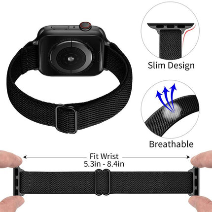 xDfind Ladder Buckle Small Waist Elastic Nylon Watch Band - DealBuddy