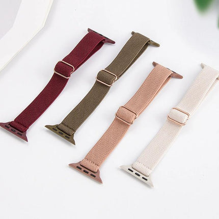 xDfind Ladder Buckle Small Waist Elastic Nylon Watch Band - DealBuddy