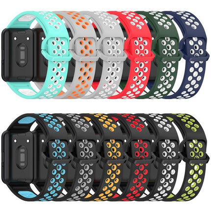 xDfind Two Color Silicone Breathable Watch Band - DealBuddy