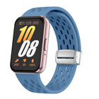 xDfind Mesh Magnetic Silver Buckle Silicone Watch Strap, For Samsung Galaxy Fit 3 - DealBuddy