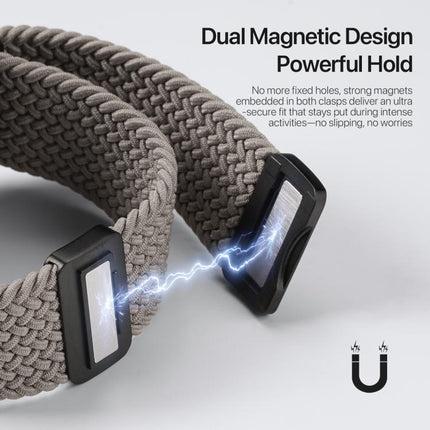 DUX DUCIS Mixture Ultra Series Magnetic Buckle Nylon Braided Strap, For Apple Watch 42 / 44 / 45 / 46 / 49mm - DealBuddy