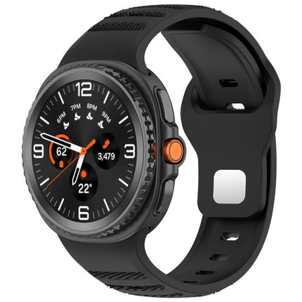 xDfind Round Dots Silver Stud Buckle Silicone Watch Band