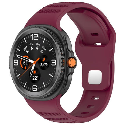 xDfind Round Dots Silver Stud Buckle Silicone Watch Band