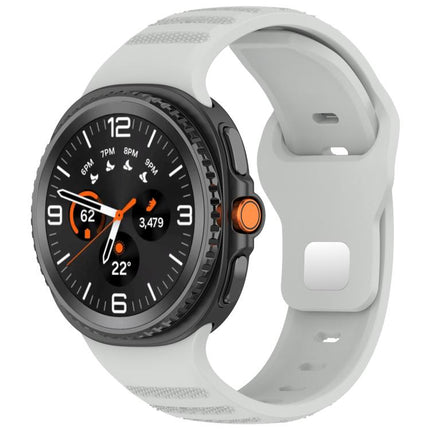 xDfind Round Dots Silver Stud Buckle Silicone Watch Band