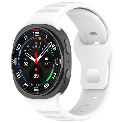 xDfind Round Dots Silver Stud Buckle Silicone Watch Band