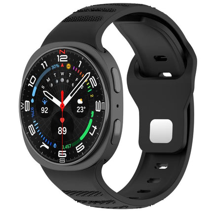 xDfind Round Dots Silver Stud Buckle Silicone Watch Band
