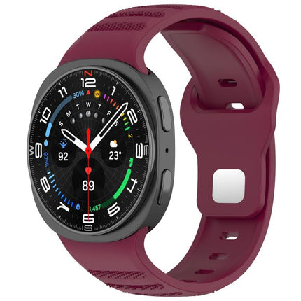 xDfind Round Dots Silver Stud Buckle Silicone Watch Band