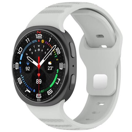 xDfind Round Dots Silver Stud Buckle Silicone Watch Band - DealBuddy