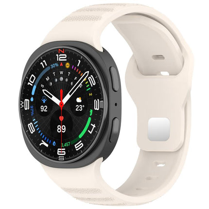 xDfind Round Dots Silver Stud Buckle Silicone Watch Band