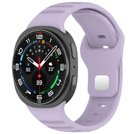 xDfind Round Dots Silver Stud Buckle Silicone Watch Band