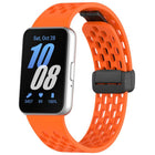 xDfind Hole Style Magnetic Black Buckle Silicone Watch Band, For Galaxy Fit3 - DealBuddy