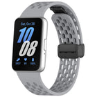 xDfind Hole Style Magnetic Black Buckle Silicone Watch Band