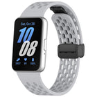 xDfind Hole Style Magnetic Black Buckle Silicone Watch Band, For Galaxy Fit3 - DealBuddy