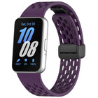 xDfind Hole Style Magnetic Black Buckle Silicone Watch Band, For Galaxy Fit3 - DealBuddy