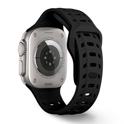 Shark Texture Holes Silicone Watch Band, For Apple Watch 46mm / 49mm / 45mm / 44mm - DealBuddy