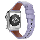 xDfind Double Ring Single Rivet Genuine Leather Watch Band, For Apple Watch 42 / 44 / 45 / 46 / 49mm, For Apple Watch 38 / 40 / 41 / S10 42mm - DealBuddy