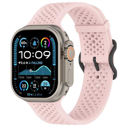 xDfind Breathable Silicone Watch Band, For Apple Watch 42 / 44 / 45 / 46 / 49mm, For Apple Watch 38 / 40 / 41 / S10 42mm - DealBuddy