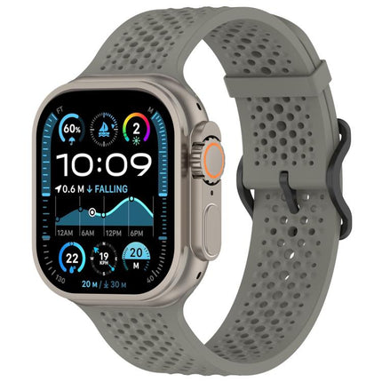 xDfind Breathable Silicone Watch Band, For Apple Watch 42 / 44 / 45 / 46 / 49mm, For Apple Watch 38 / 40 / 41 / S10 42mm - DealBuddy