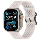 xDfind Breathable Silicone Watch Band, For Apple Watch 42 / 44 / 45 / 46 / 49mm, For Apple Watch 38 / 40 / 41 / S10 42mm - DealBuddy