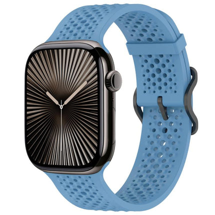 xDfind Breathable Silicone Watch Band, For Apple Watch 42 / 44 / 45 / 46 / 49mm, For Apple Watch 38 / 40 / 41 / S10 42mm - DealBuddy