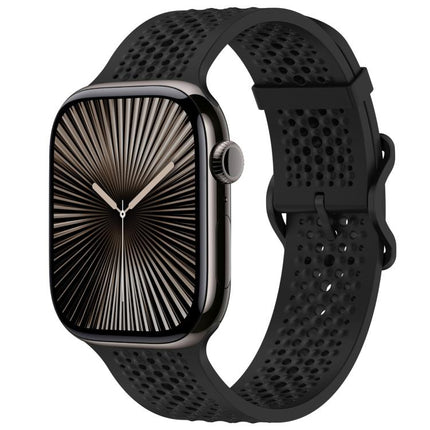xDfind Breathable Silicone Watch Band, For Apple Watch 42 / 44 / 45 / 46 / 49mm, For Apple Watch 38 / 40 / 41 / S10 42mm - DealBuddy