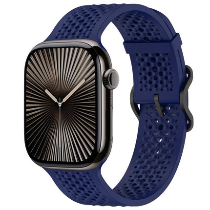 xDfind Breathable Silicone Watch Band, For Apple Watch 42 / 44 / 45 / 46 / 49mm, For Apple Watch 38 / 40 / 41 / S10 42mm - DealBuddy